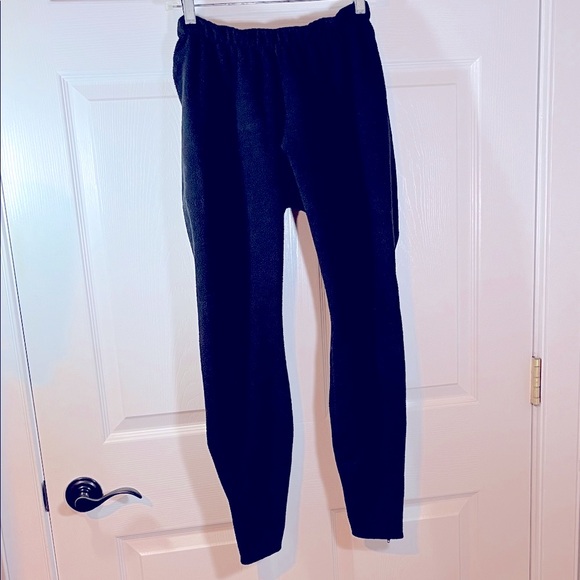 🔥Patagonia Vintage Expedition WEIGHT FLEECE PANTS 1993 Women’s M Black Skiing - Picture 1 of 16